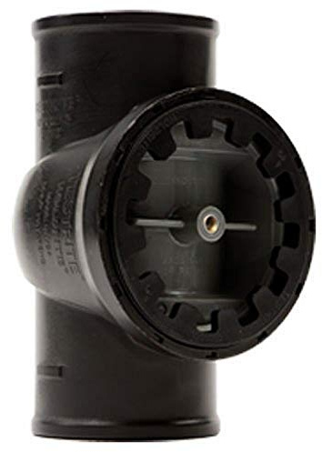 Holdrite TRPVCNH3A-B No-Hub Tee Spanner Ring Plug with Brass Insert for Piping Systems