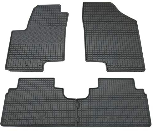 Gummi Fußmatten Set, 4teilig, Gummifußmatten Gummimatten Matten
