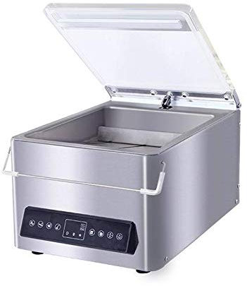 Vakuumiergerät mit Kammer KV 210 - Vakuumpumpe: 4 m³/h - 30-99% Vakuum - Kammermaße (LxBxH): 240x305x70 mm