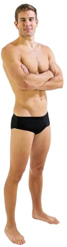 FINIS Herren Aqua Short Solid Black 36 Badehose, One Size