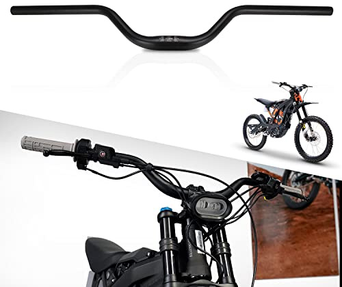 JFG RACING Sur Ron Handle Bar,Motorcycle Handlebars 7/8'' 22MM Aluminum Riser Swallow Handle Bar for Sur Ron Surron Light Bee X/S Segway X260 X160 Electric Dirt Bike Ebike Black