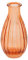 Talking Tables Orange Glas Bud Vase für Blumen | Kleine gerippte schmale Flaschen für Herbst Home Decor, Arrangements, Hochzeit Tafelaufsätze für Tischdekorationen, Fensterbank, Einheitsgröße