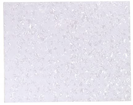 PATIKIL Gitarre Pickguard Material Kratzplatte 200 x 250mm Selbstklebende akustisch-elektrische Gitarrenteile Weiß Grau