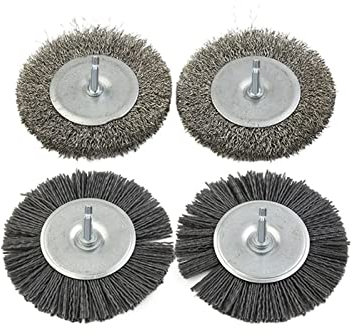 Set Di Spazzole In Metallo Da 4 Pezzi Spazzole Per Ruote In Filo Utensili Rotanti Spazzola Per Lucidatura Utensile Abrasivo Per Legno Di Derust In Metallo