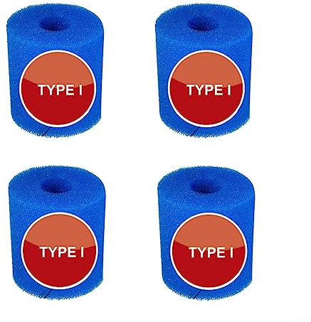 HEIBTENY 4 Stück Filterschwamm für Intex-Type I/II/VI/D Poolfilter
