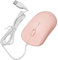 Sxhlseller Ratón óptico con Cable, Ratón USB Ergonómico para Computadora con 1200DPI, Plug and Play Compatible con iOS para Computadoras Portátiles Computadoras de Escritorio (Rosa)