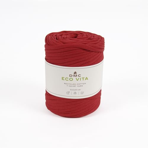Sangle pour sacs DMC ECOVITA Recycled Cotton T-Shirt Yarn, rouge