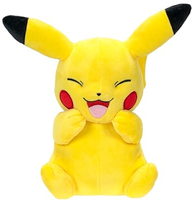 Bizak Pokemon 63223080 Offizielle Plüschfigur Pikachu, 21 cm