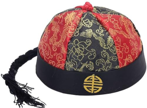 Chinesische Hut Qing -dynastie Mann Hut Orientalische Cap Cosplay Kostümhut Chinesische Kaiser Hut Retro Performance Hüte