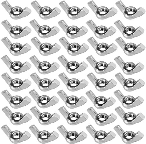 120 Pezzi Dado a Farfalla, M6 Wing Nuts Acciaio Set di Dadi con Alette hand Twist stringere Hardware dado fissaggio parti Standard Certificato Per Auto Macchinari Mobili