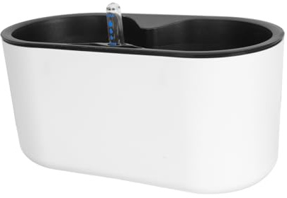BCOATH Jardinière à Arrosage Automatique Blanche Réservoir d'eau Et Indicateur De Niveau, Pot De Fleurs Intérieur pour Orchidées Et Plantes Succulentes, Balcon Et Bureau