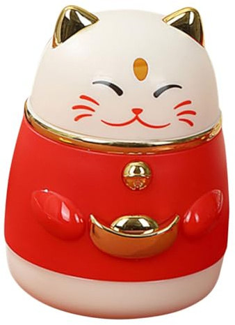 Alipis Entzückende Gold Katze Desktop Zahnstocher Fall Zahnstocher Spender Home Organizer