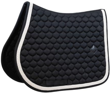 Kentucky Horsewear - Tapis de selle - avec corde tressée - Tapis de selle - Saut - Noir