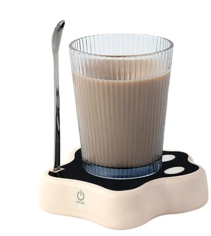 saibunratus Electric Mixing Mug Base | Rechargeable Electric Mixing Cup Base Automatic Mixer,Versatile Kitchen Gadgets with Coffee Spoon for Milk Cups, Coffee Mugs, Glass Cups
