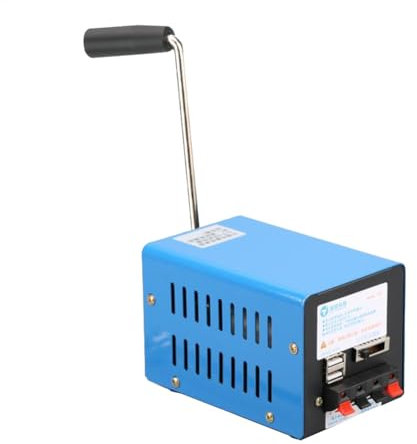 Generador de energía de manivela, Generador de energía manual de 20 W, Accident Manual Generator 2000rpm Hand Crank Generator, Central eléctrica para el hogar y al aire libre