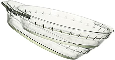 Cabilock Vassoio in Vetro per e Forno 2 Pezzi Resistente al Calore Facile da Utensile per e Conservazione Alimenti