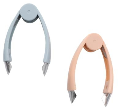 ZUNOXAZ Strumento per Rimuovere Occhi di Ananas in Acciaio, Utensile Taglia Ananas Multifunzione Impugnatura Antiscivolo, per Frutta Come Fragole e Verdure, Set 2 Pezzi per Cucina e Regalo