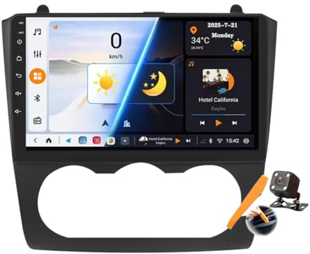 Y500s,YLOXFW Android 15.0 Coche Radio 2 DIN Estéreo para Altima Teana 2008-2012 GPS Sat Navi 9''Cartablet Multimedia Vídeo Reproductor BT FM Receptor con Carplay 4G 5G WiFi DSP SWC