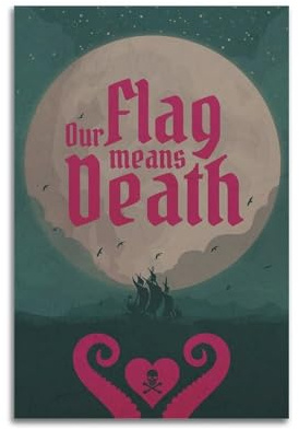 HASUEQWERURU Our Flag Means Death（4） Posters Aesthetic Wall Art Decor Vintage Canvas Decorative Painting Poster Living Room Bed Room Derector 12x18inch(30x45cm) Unframe-style