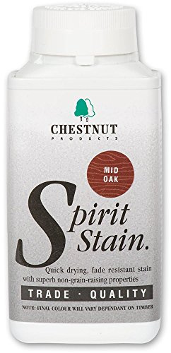 CHESTNUT PRODUCTS SSMO250 Wood Spirit Stain Mid Oak, 250ml