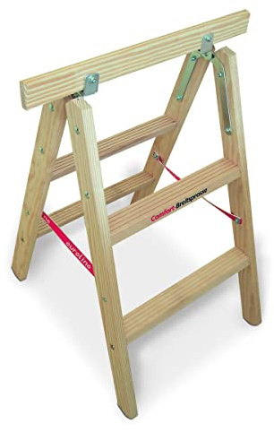 Euroline Holz-Tapezierbock mit Comfort-Breitsprosse, 1150402