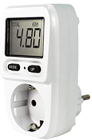 EcoSavers Energiekostenmessgerät Mini, Strommessgerät Energiemessgerät Kompakt Stromkostenmessgerät Stromverbrauchszähler KWh Zähler Wattmeter Stromzähler …