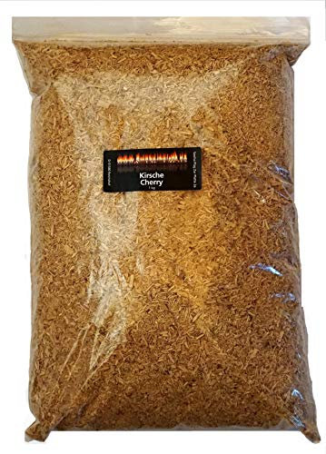 Räuchermehl Kirsche fein 1000g – Cherry BBQ Smoker Räucherspäne Körnung 0,5–1,5 mm für Kalträuchern, Fisch & Fleisch Naturholz aus PEFC-Forstwirtschaft - Rauchaktiv – Glimmstark – Hygienisch verpackt