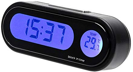 Reloj de Coche, Portátil Mini Reloj de Coche con Pantalla Lcd Digital para el Hogar, Baño, Biblioteca, Oficina, Escritorio
