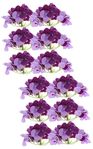 Abaodam 12 Pz Ortensia Artificiale Fiori Finti Senza Stelo Finte Teste Di Ortensie Fiori Artificiali Alla Rinfusa Fiori Finti Di Ortensie Panno Di Seta Viola Forniture Artigianali