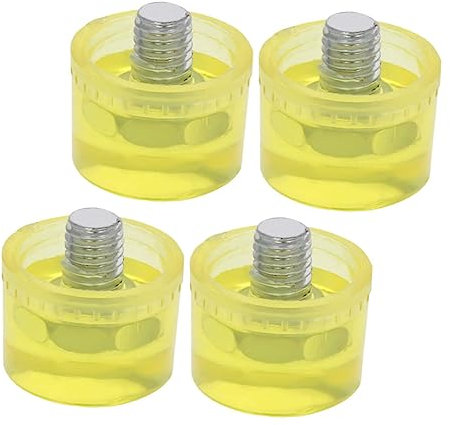 HOMSFOU Gummihammerkopf Ersatz 4 Stück 25mm Stoßdämpfender Langlebiger Gummischlagkopf Für Werkzeugreparatur Und Ersatz
