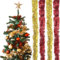 Chtuiklri 4 Pezzi Ghirlanda Natalizia, Ghirlanda di abete natalizio, ghirlanda di decorazione natalizia, per interni ed esterni decorazione di festa in abete natalizio
