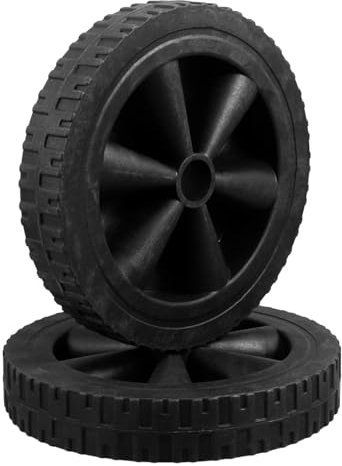 SOLUSTRE Ruote Per Barbecue a Gas 2 Pezzi Ruote Di Ricambio Per Griglia in Plastica Resistente Rotelle Per Carrelli Barbecue Silenziose Ad Alta Portata All’aperto