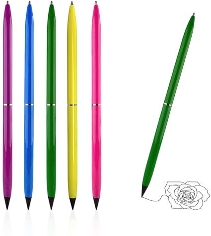 Aipeeo Radierbarer Tintenroller, 5 Stück Radierbarer Stift,Einziehbare Tintenroller Radierbar,Kugelschreiber zum Radieren,Radierbarer Bleistift,Geeignet für das Studium,Tägliche Büroarbeit