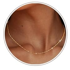 ZHESHY Sterling Silberkette Damen 925 Ohne Anhänger Echt Silber Halskette | 14K Vergoldete Chain ketten Schlangenkette,Verstellbare Wasserfester Choker Goldkette,Silberne Schmuck,Geschenke Frauen