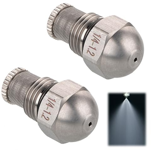 XCSJ 2 Pcs 1/4bsp Ugelli a Spruzzo Diametro In Acciaio Inox Fine Atomizzazione Mist Ugello Per Il Raffreddamento, Pulizia, Giardino Irrigazione (Diametro del foro: 1.2 mm)