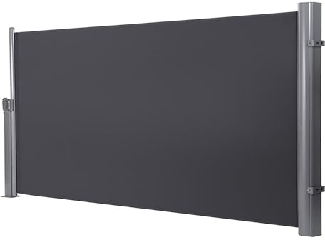 Retractable Side Awning, Height: 47-67in (120-170cm); Length: 79-236in (200-600cm), Outdoor Retractable Privacy Screen;waterproof & UV-Resistant for Patio, Deck, Balcony(6,160x600cm/63x236in)