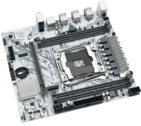 HYUIND Carte mère Fit for Machinist X99 Blanche PR9-H Compatible LGA 2011-3, processeur E5 V3 et V4, RAM DDR4, Emplacement SATA/NVME M.2