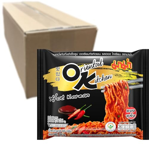 MAMA Nouilles Instantanées Épicées Coréennes 10 x 85g | Marque n°1 de nouilles en Thaïlande - Prêtes en quelques minutes, parfaites pour un repas ou en-cas rapide