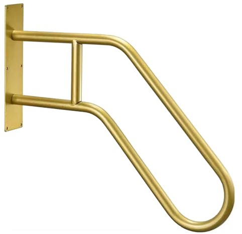 Corrimano per scale interne ed esterne a forma di U Montato a parete Corrimano per scale Maniglie di sostegno Anziani Disabili (58cm/22.8in)
