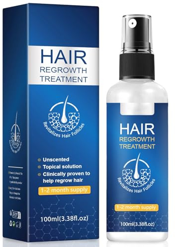 Huile Pousse Cheveux Spray 100ml, Spray Capillaire à l'Huile de Romarin Pour Cheveux Fins, Nourrit le Cuir Chevelu et Stimule la Croissance des Cheveux, Tous Types de Cheveux