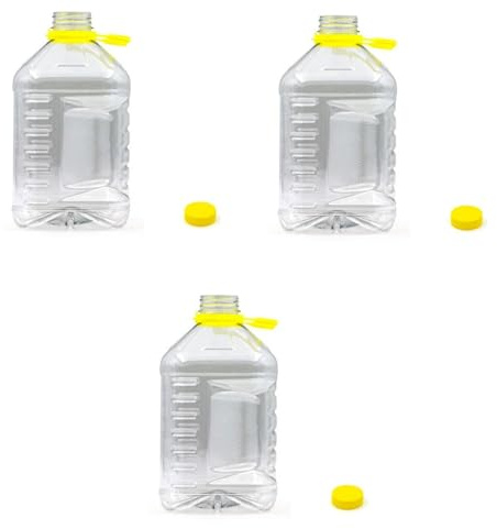 mille idee Dama PET in Plastica 3 Litri con Tappo a Vite – Contenitore Alimentare per Acqua, Vino, Olio, Succhi – Bottiglione Trasparente Robusto e Leggero (3)