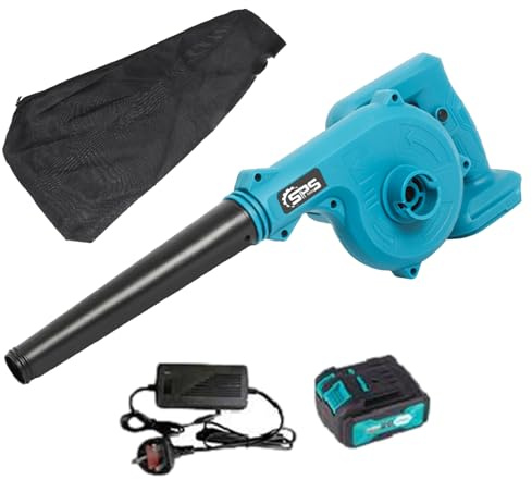 Souffleur De Feuilles Électrique - Puissant Souffleur 2 En 1, Aspirateur À Feuilles Sans | Outil De Jardin Sans Fil | Mini Soufleur Sans Fil Multifonctionnel 20V, Pour Le Nettoyage De La Cour, L'