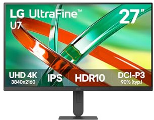 LG Monitor Ultrafine 27U710B-B - 27'', UHD (3840 x 2160), IPS, Negro | altura ajustable, Inclinación (eje horizontal) / Altura, DCI-P3 90% (CIE1976), DCI-P3 90%, UHD 4K (3840 x 2160), HDR10