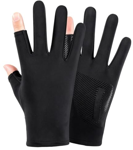 Guanti UV, Guanti Midi in Ghiaccio Seta Touchscreen Traspiranti, da Sole Donna, per Guida Golf Esercizio Allenamento Arrampicata Strada Bicicletta