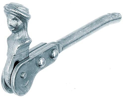 Alberts 307707 Fensterladen-Feststeller Schäferkopf | zum Einschrauben oder zum Einmauern | galvanisch blau verzinkt | 128,5 mm