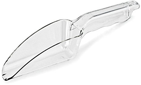 New Star Foodservice 34387 Polycarbonate Plastic Utility Ice Scoop, Clear, 6-Ounce