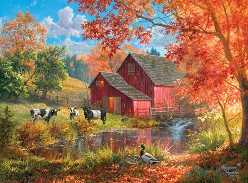 Buffalo Games - Abraham Hunter - Life on The Farm - 1000 Piece Jigsaw Puzzle for Adults - Challenging Puzzle Perfect for Game Nights - Finished Size is 26.25 x 19.75