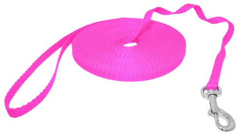 Hunde Design Mini Schleppleine Neon Rosa 30m