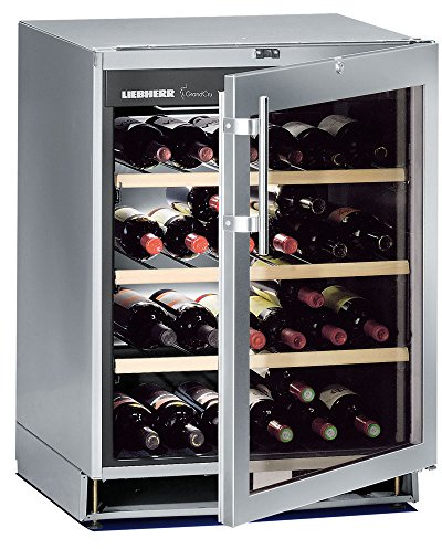 Liebherr UWKes 1752 GrandCru enfriador de vino Independiente Acero inoxidable 46 botella(s) A