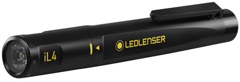 Ledlenser iL4 Linterna Tipo Bolígrafo ATEX Zona 2/22, 80lm, Pile AAA | Linterna de seguridad intrínseca, hasta 4h de autonomía, 1 modo, alcance 50m, para su uso en atmósferas explosivas